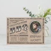 Invitations du barbecue de fin d'études | Photo pe (Debout devant)