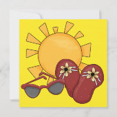 Invitations du barbecue de la fête de la piscine p (Dos)