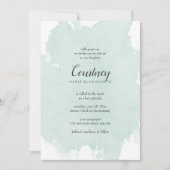 Invitations du Bat mitzvah de démarrage de l'aquar (Devant)