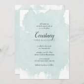 Invitations du Bat mitzvah de démarrage de l'aquar (Devant / Derrière)