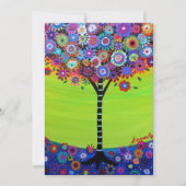 Invitations du Bat mitzvah de l'arborescence des b (Devant)