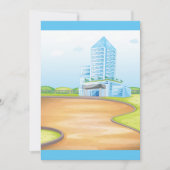 Invitations du bâtiment bleu grand (Devant)