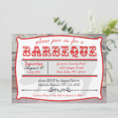 Invitations du BBQ Big Pig Barbeque Party (Debout devant)