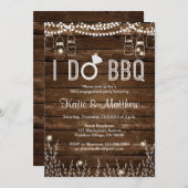 Invitations du BBQ Engagement Party (Devant / Derrière)