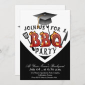 Invitations du BBQ Graduation (Devant / Derrière)