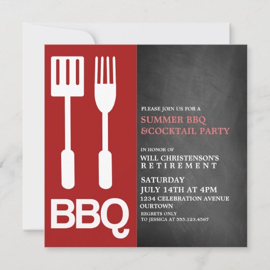 Invitations du BBQ Summer Party (Devant)