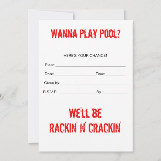 Invitations du Billard (Dos)