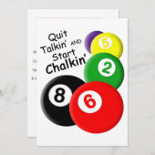 Invitations du Billard (Devant / Derrière)