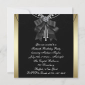 Invitations du Black Gold Sweet sixteen Party (Dos)