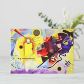 Invitations du bleu jaune Kandinsky (Debout devant)