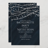 Invitations du Blue & Diamond Glamor Sparkle Party (Devant / Derrière)