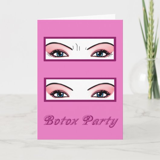 Invitations du Botox Party (Devant)