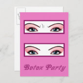 Invitations du Botox Party (Devant / Derrière)