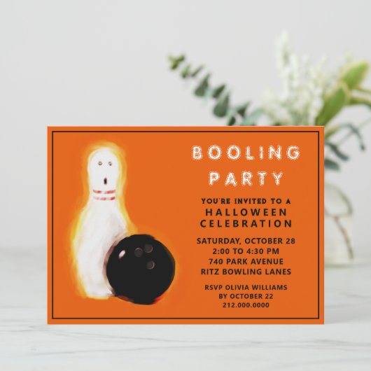 Invitations du Bowling Halloween (Debout devant)