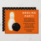 Invitations du Bowling Halloween (Devant / Derrière)
