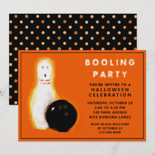 Invitations du Bowling Halloween