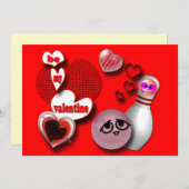 Invitations du Bowling Party (Devant / Derrière)