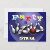 Invitations du Bowling Party (Devant)