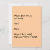 Invitations du Bowling Party (Dos)