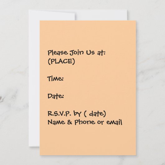 Invitations du Bowling Party (Dos)