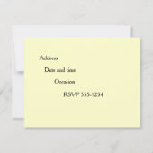 Invitations du Bowling Party (Dos)