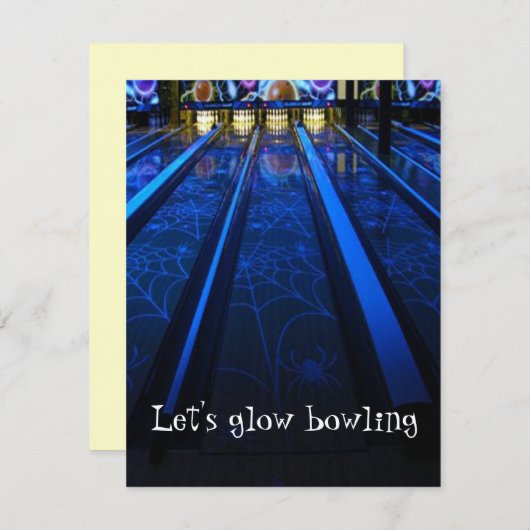 Invitations du Bowling Party (Devant / Derrière)