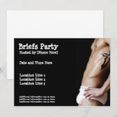 Invitations du Briefs Party (Devant / Derrière)