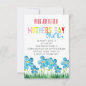 invitations du brunch de la journée des mères d'aq (Devant)