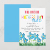 invitations du brunch de la journée des mères d'aq (Devant / Derrière)