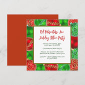 Invitations du bureau de Noël (Devant / Derrière)