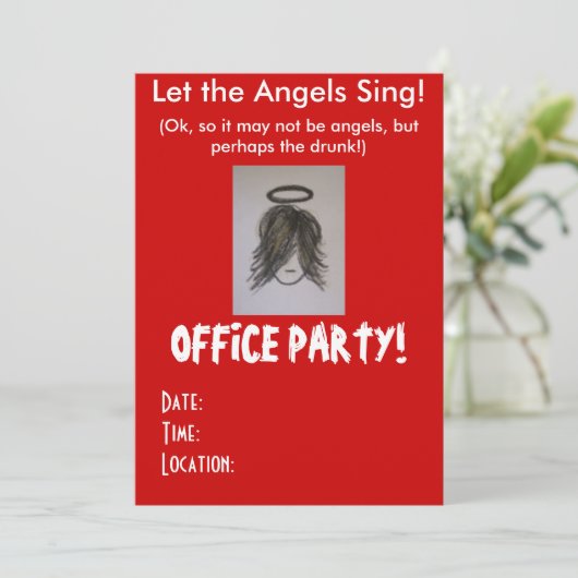 Invitations du bureau de Noël (Debout devant)