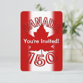 Invitations du Canada Cartes RSVP personnalisées d (Debout devant)