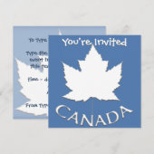 Invitations du Canada Cartes RSVP personnalisées d (Devant / Derrière)