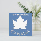 Invitations du Canada Cartes RSVP personnalisées d (Debout devant)