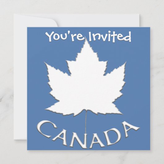 Invitations du Canada Cartes RSVP personnalisées d (Devant)