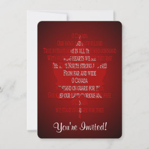 Invitations du Canada Cartes RSVP personnalisées d