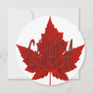 Invitations du Canada Personnalisé Drapeau du Cana