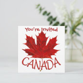 Invitations du Canada Personnalisé Drapeau du Cana (Debout devant)