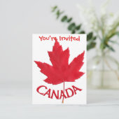 Invitations du Canada Personnalisé Drapeau du Cana (Debout devant)
