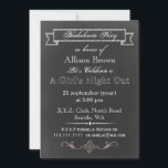 Invitations du Chalkboard Bachelorette Party<br><div class="desc">Invitations de Bachelorette à plateau-chalet tendance</div>