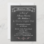 Invitations du Chalkboard Bachelorette Party<br><div class="desc">Invitations de Bachelorette à plateau-chalet tendance</div>