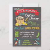 Invitations du Chalkboard Oyster Roast Party (Devant)