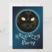 Invitations du chat dans la fête d'Halloween de la (Devant)