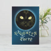 Invitations du chat dans la fête d'Halloween de la (Debout devant)