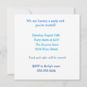 Invitations du Chihuahua noir et blanc (Dos)