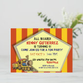 Invitations du Choo Choo Train Custom Kids Party (Debout devant)