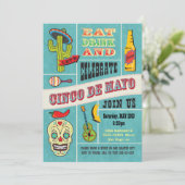 Invitations du Cinco de Mayo à la Fête mexicaine (Debout devant)