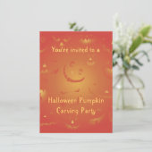 Invitations du Citrouille de sculpture d'Halloween (Debout devant)