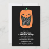 Invitations du citrouille Halloween Party (Devant)
