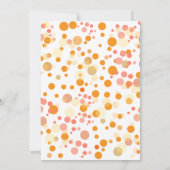 Invitations du citrouille pour le premier annivers (Dos)